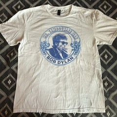 BOB DYLAN Mr. Tambourine Man Licensed Folk Rock T-Shirt 2022. LARGE Preowned NV