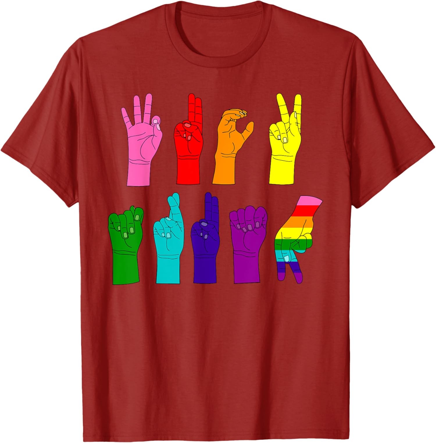 Subtle Anti Trump Asl Sign Language Lgbtq+ Resist Unisex T-Shirt