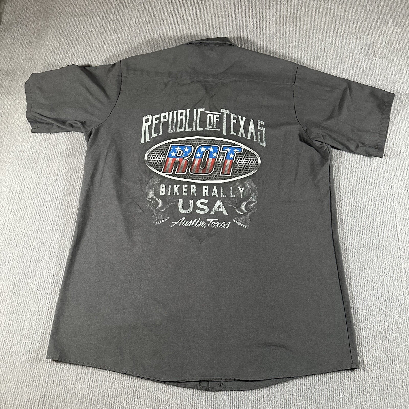 Republic of Texas ROT Harley Davidson Biker Bike Rally USA Austin Texas Large L gallery
