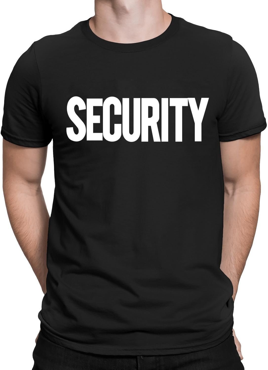 Security T-Shirt Front Back Print Men's Tee Staff Event Uniform Bouncer... gallery