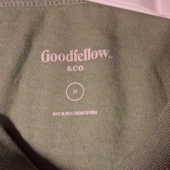 Goodfellow & Co Green Relaxed Fit Cotton Pocket Crew Neck T-Shirt Men’s Size M