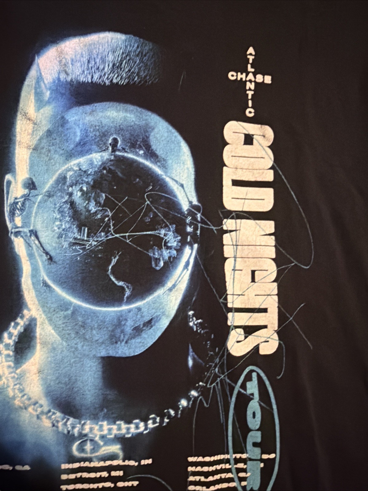Shaka Wear Chase Atlantic Cold Nights Tour Long Sleeve T-Shirt Black Size XL gallery