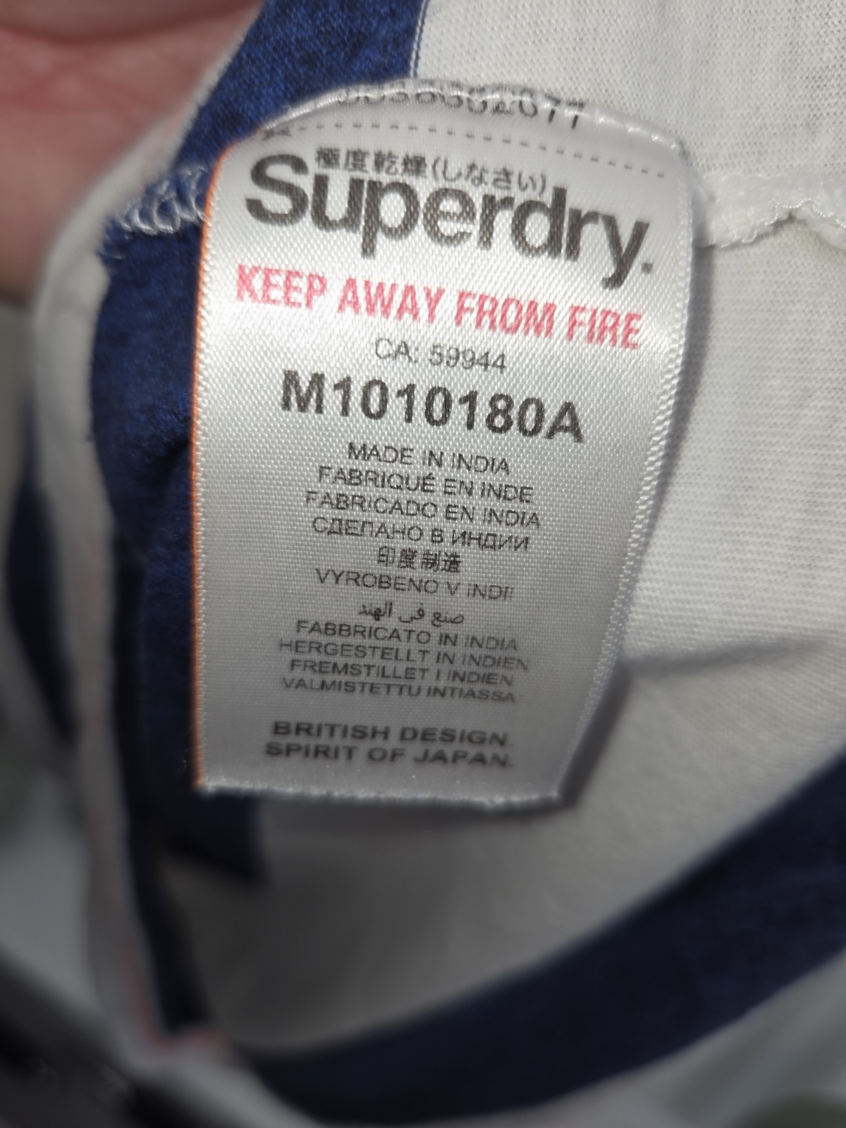 Mens 4XL XXXXL Superdry Multicoloured T-Shirt Blue Chest Logo. Good Clean Cond. gallery