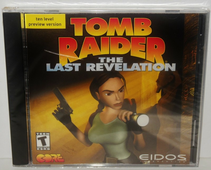 NEW: 1999 Tomb Raider: The Last Revelation – 10 Level Preview PC Game – SEALED