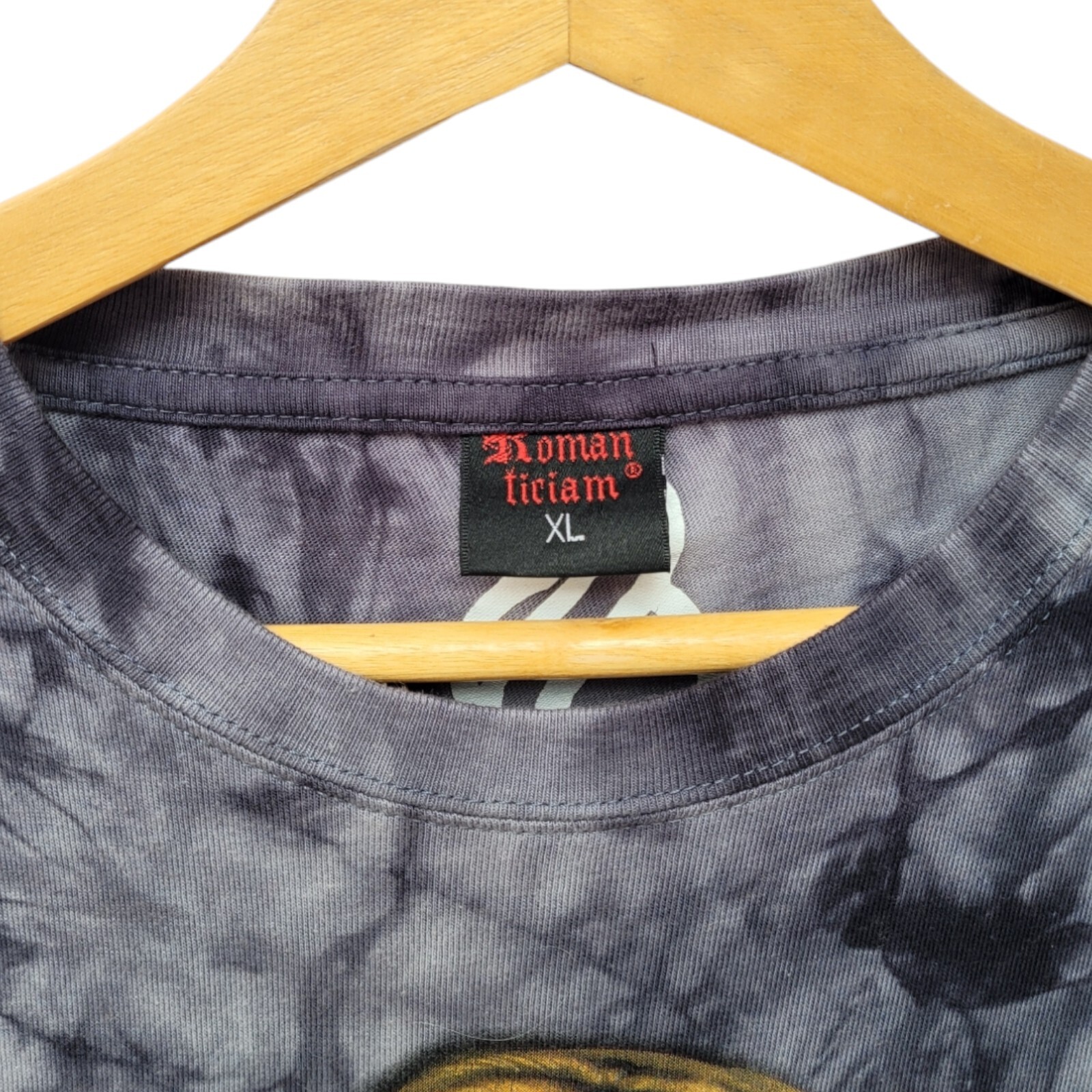 Retro Tiger Tye Dye T-Shirt Animal Print - Size M gallery