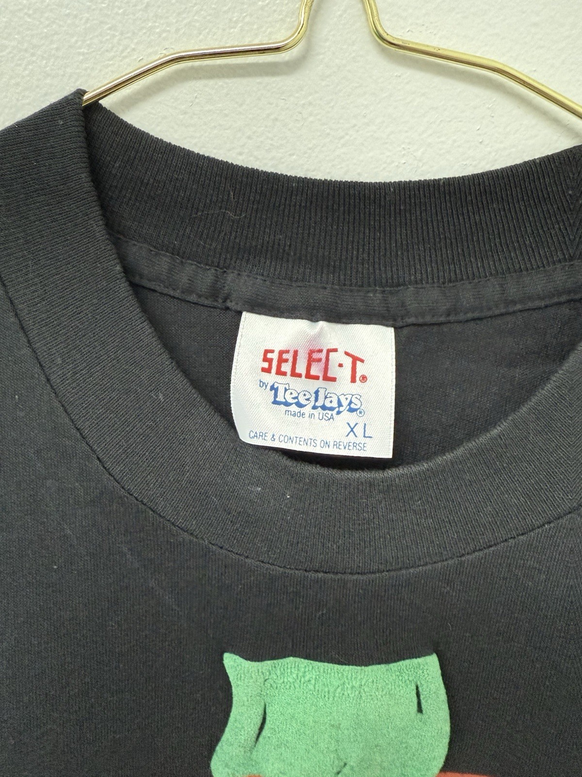 Vintage Selec-T Teejays T-Shirt Pumpkin Graphic Halloween 80s Single Stitch XL gallery