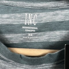 INC INTERNATIONAL CONCEPTS Men’s Blue Striped T-Shirt Size XS NWT