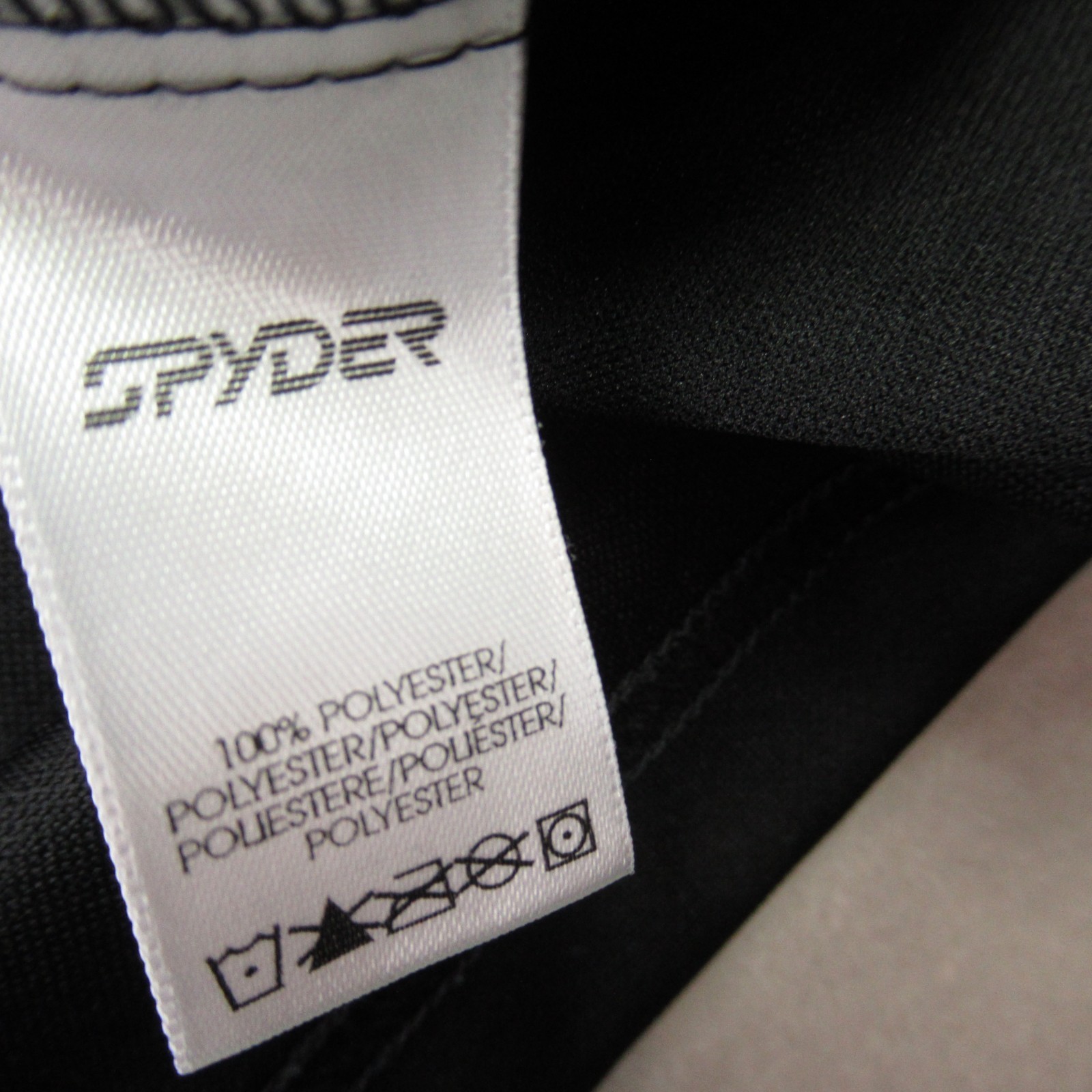 Spyder Shirt Mens Large 1/4 Zip Long Sleeve Outdoor Lightweight Black Casual gallery