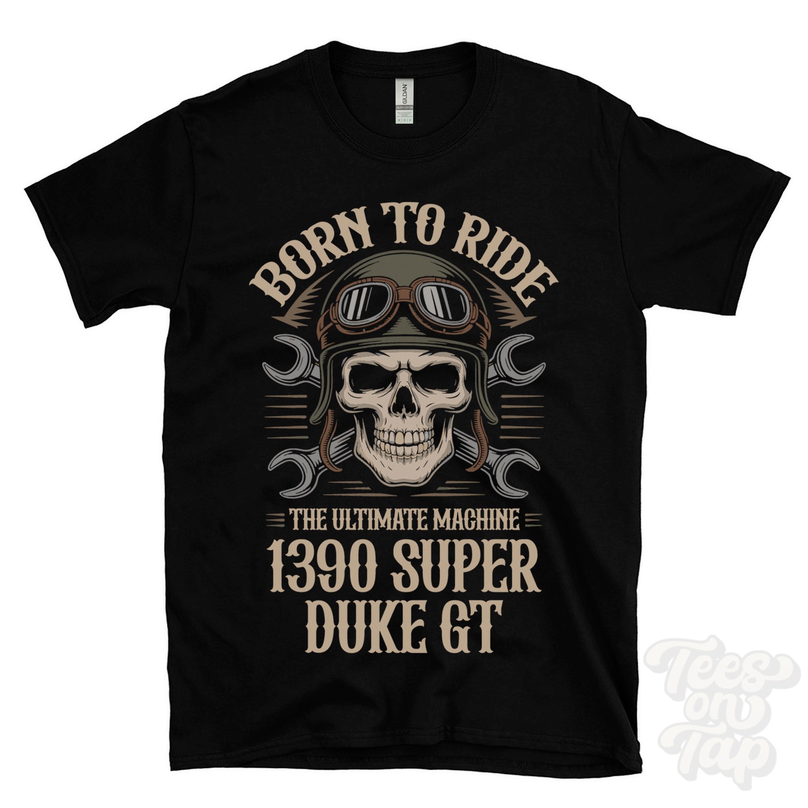 1390 SUPER DUKE GT MOTORCYCLE T-SHIRT BORN TO RIDE THE ULTIMATE MACHINE biker