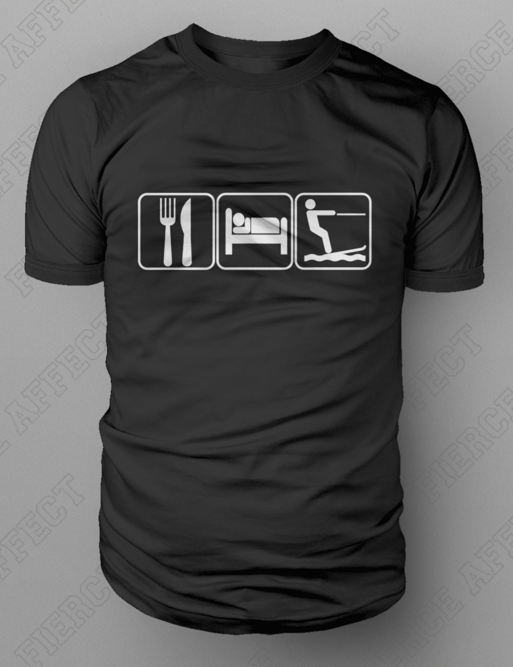 Eat Sleep Waterski Wakeboard Slalom Racing Trick Ramp Jumping T-shirt M-XXL New