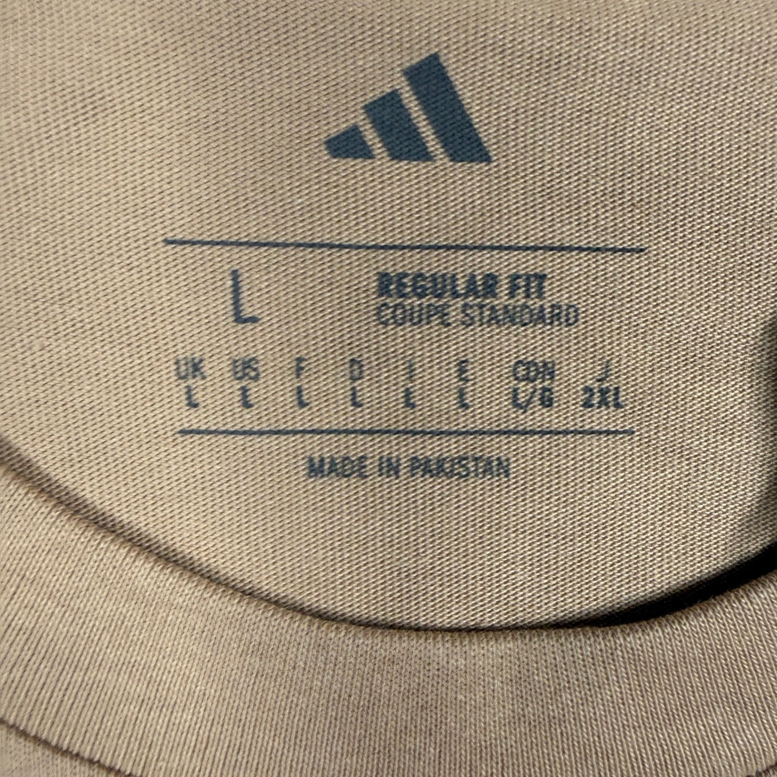 Adidas M Camo Logo T Men L Warm Sandstone Graphic Tee JM6382 gallery
