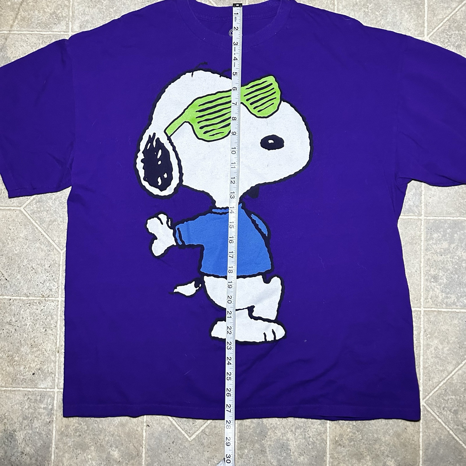 2 Peanuts Snoopy T-Shirt Mens XL Short Sleeve Blue Crew Neck I'll Do It Tomorrow gallery