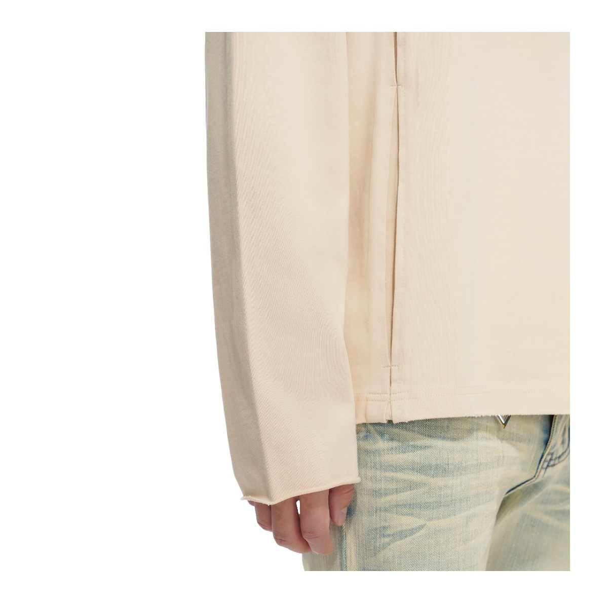 Valabasas Long Sleeve Shirt Piece Mens Cream VLBS-VSL1-1012 gallery