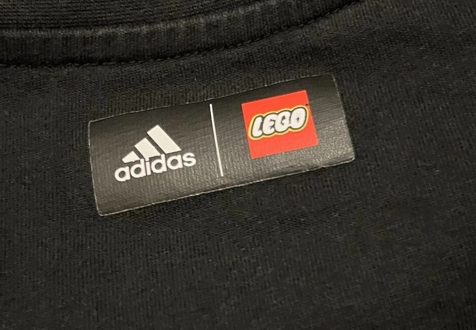 Adidas Lego Soccer Badge Of Sport Graphic Black T Shirt Men’s Large HT5181 gallery