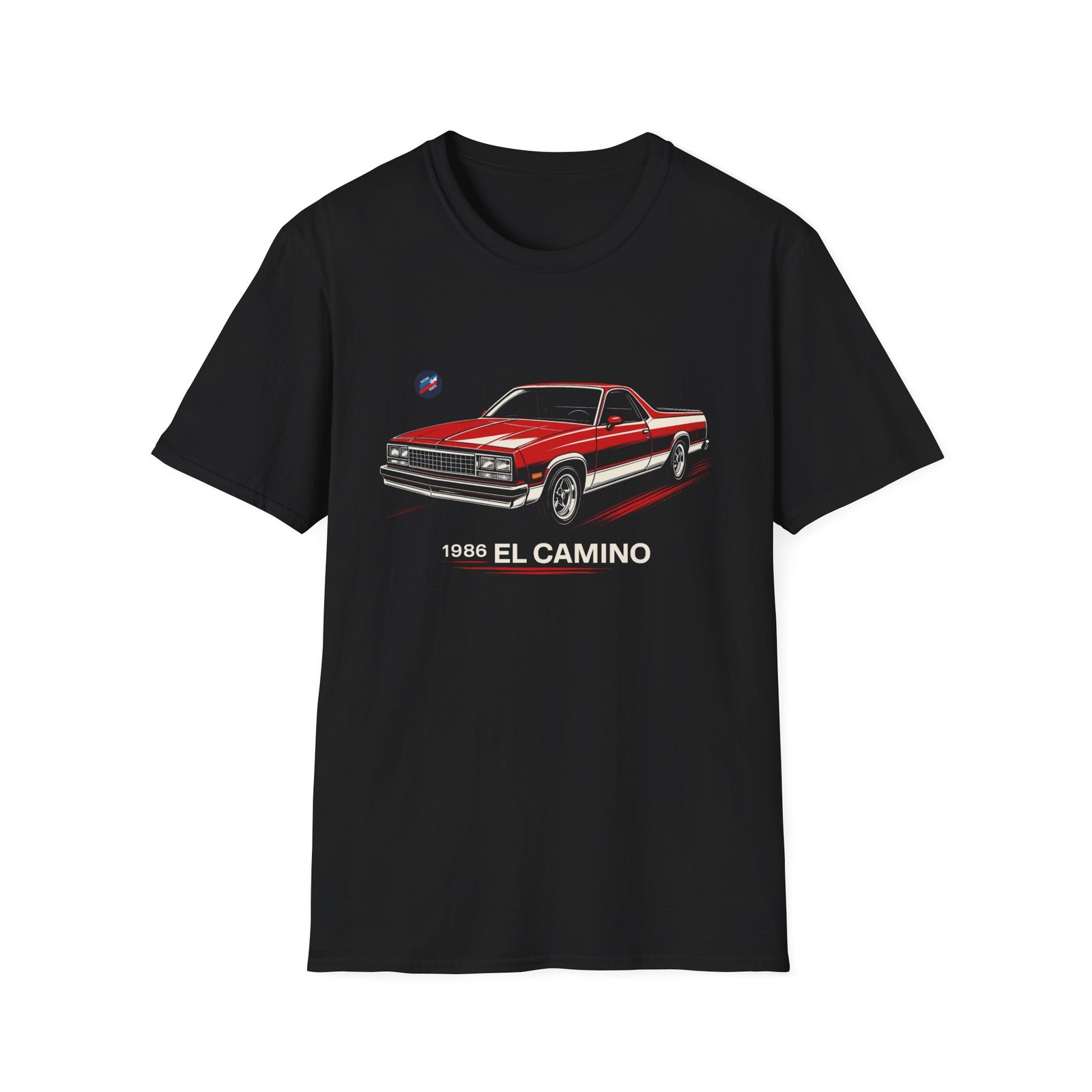 1986 Chevy El Camino Shirt – Retro Red Car Truck T-Shirt gallery