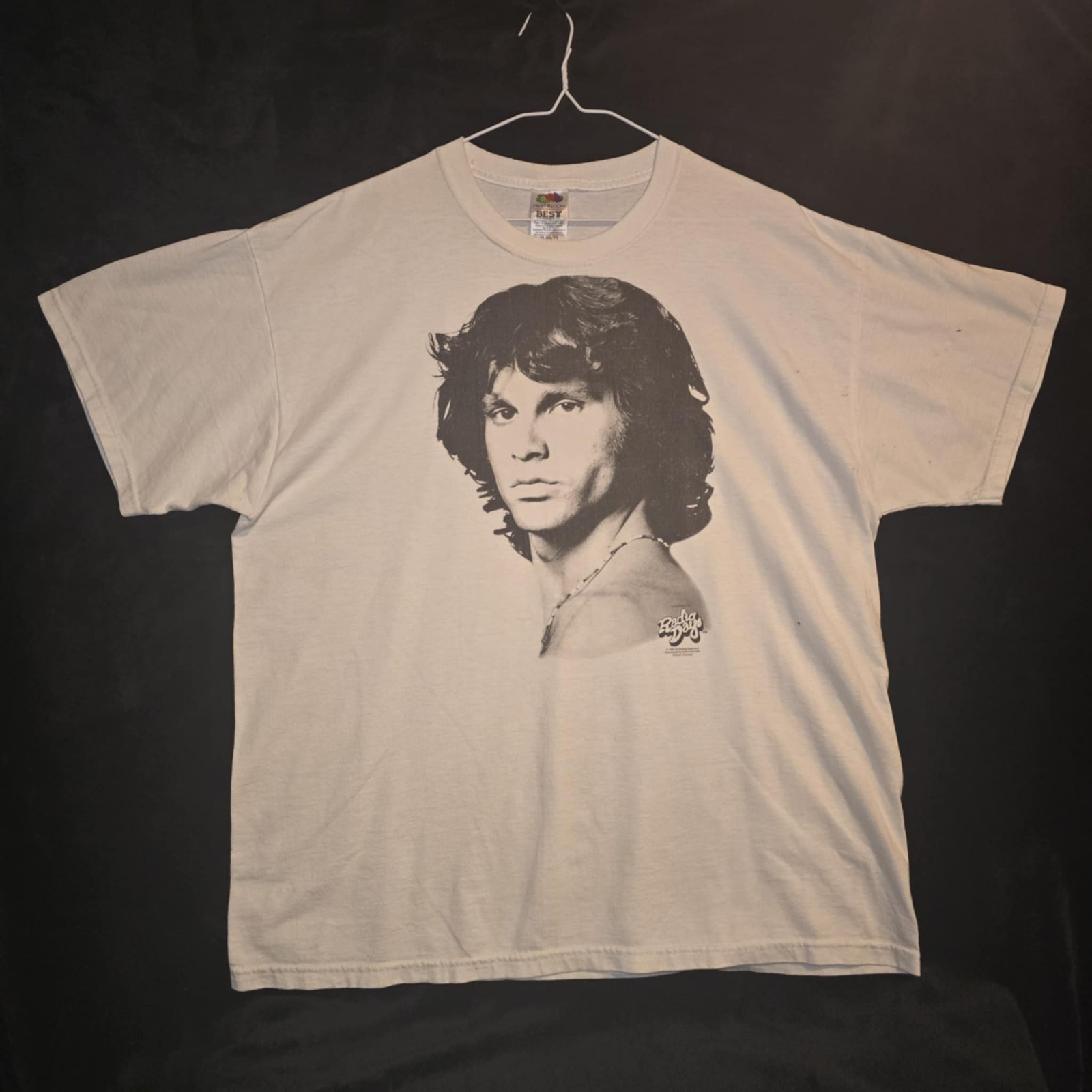 VTG 1985 Jim Morrison Rolling Stone Cover Band T-shirt By Radio Days Size XL gallery