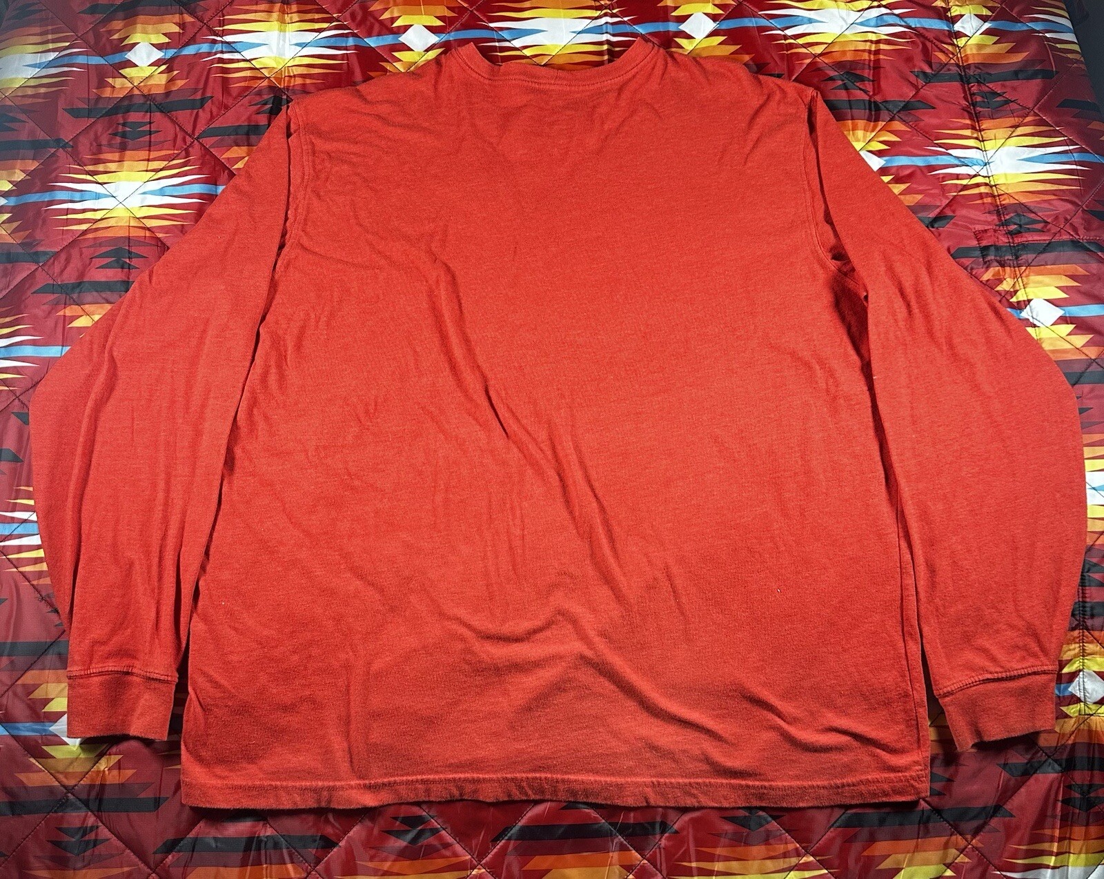 Carhartt Long Sleeve T Shirt Size 2XL Red Graphic Logo Cotton Relaxed Fit Gear gallery