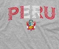 Peru T-shirt RepÃºblica del PerÃº Tee Shirt Peruvian Flag Coat of Arms Shirt