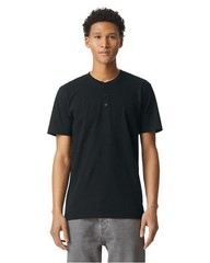 Pack Of 2 American Apparel 2004CVC Unisex Relaxed Fit CVC Henley Stylish T-Shirt