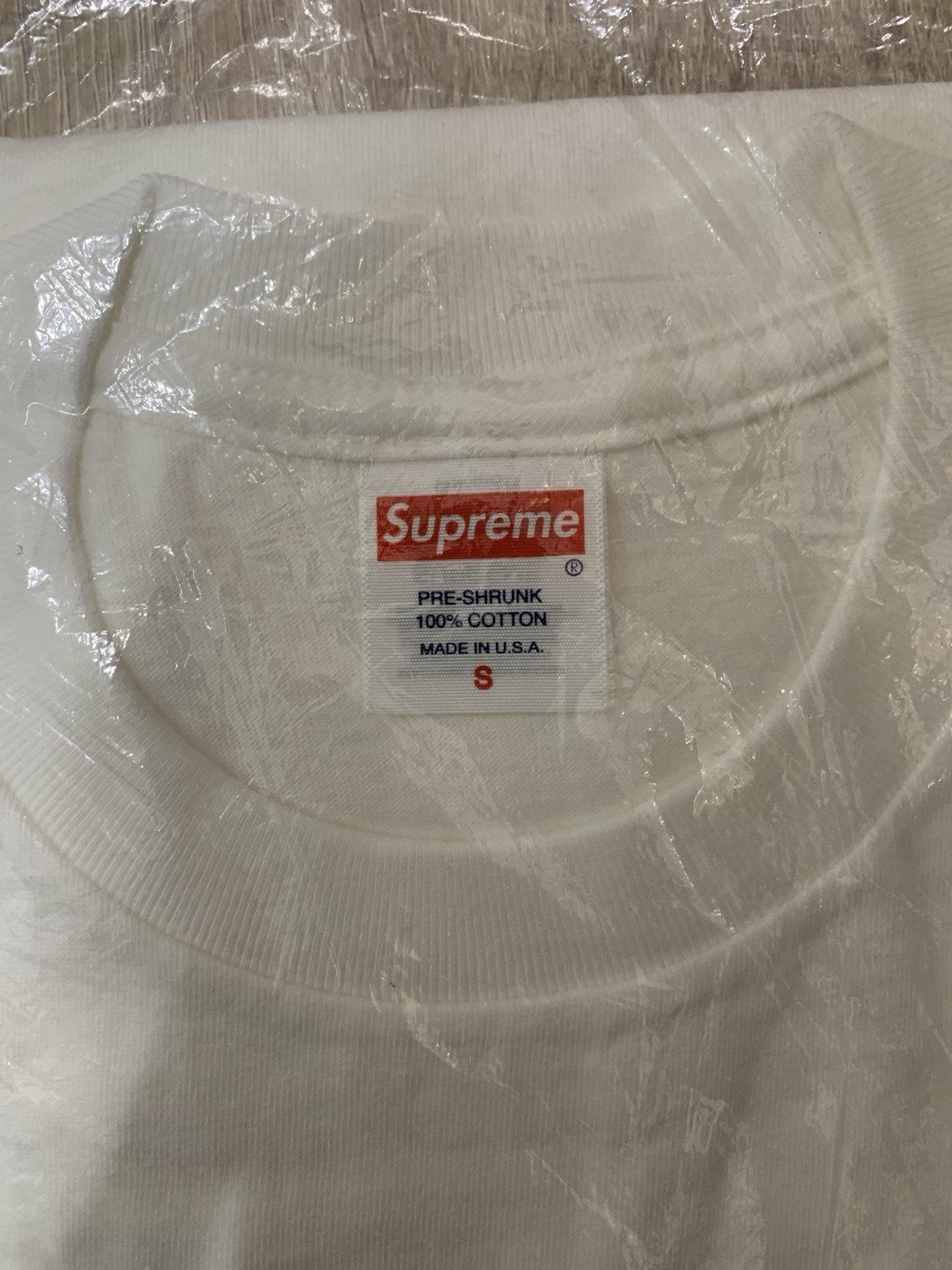 Supreme Crew 96 Tee White' (Clip Tee) Size Small SS24 Authentic Brand New Sealed gallery