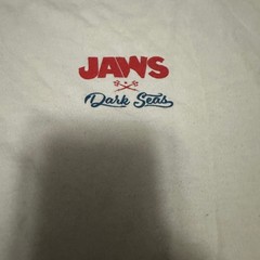 Dark Seas Jaws Mans Deepest Fear Graphic T-Shirt Mens XL Cream Off-White Cotton