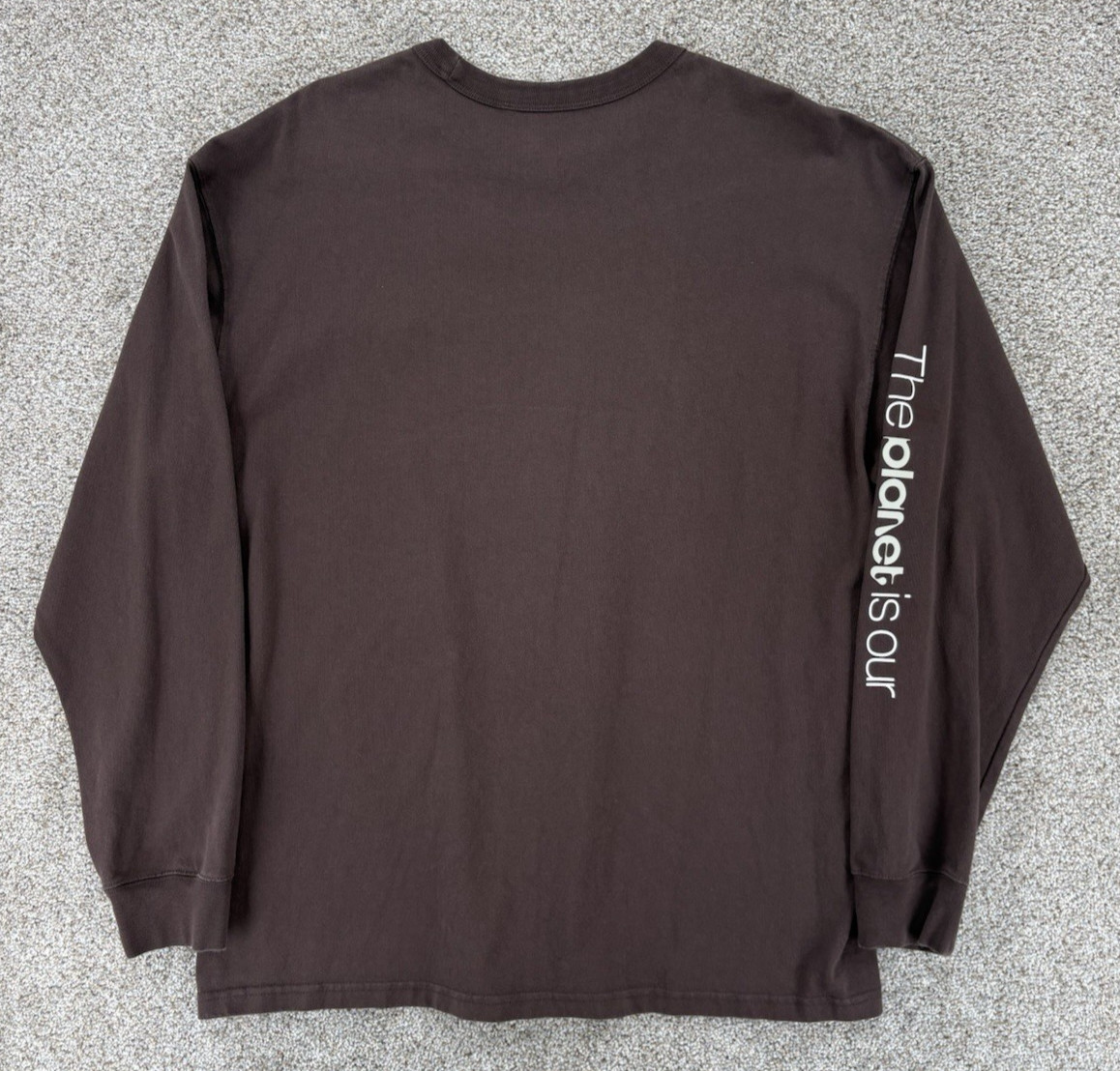 Nike Max90 Playing Field Long Sleeve Tee Mens L Loose Fit Brown Embroidered Logo gallery