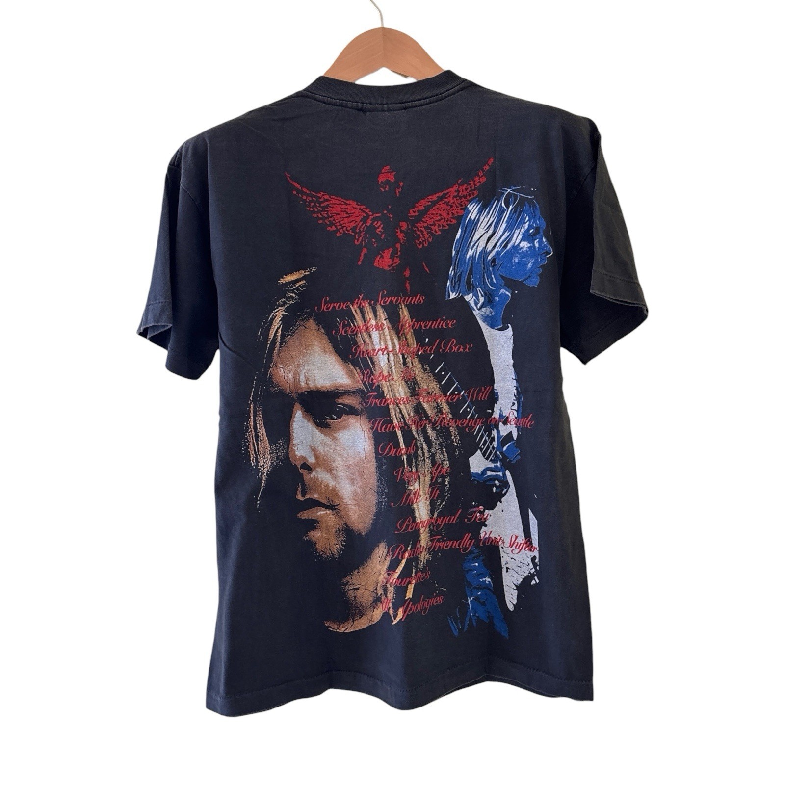 Nirvana In Utero Kurt Cobain Vintage REPRINT Single Stitch Shirt Modern Size L gallery