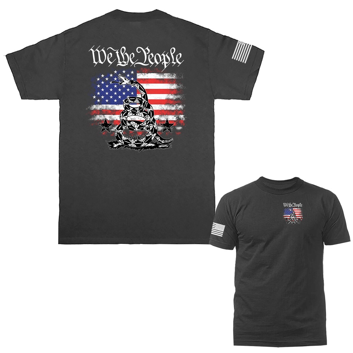 We The People US Flag American Pride Patriotic Graphic T-shirt gallery