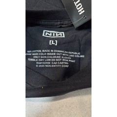 Nine Inch Nails NIN Graphic Band Tee Black Industrial Rock Shirt NWT Large