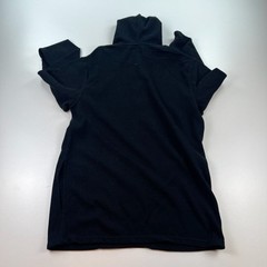 Polo Ralph Lauren 1/4 Zip Pullover Shirt Mens Medium Black Hooded Stretch Knit