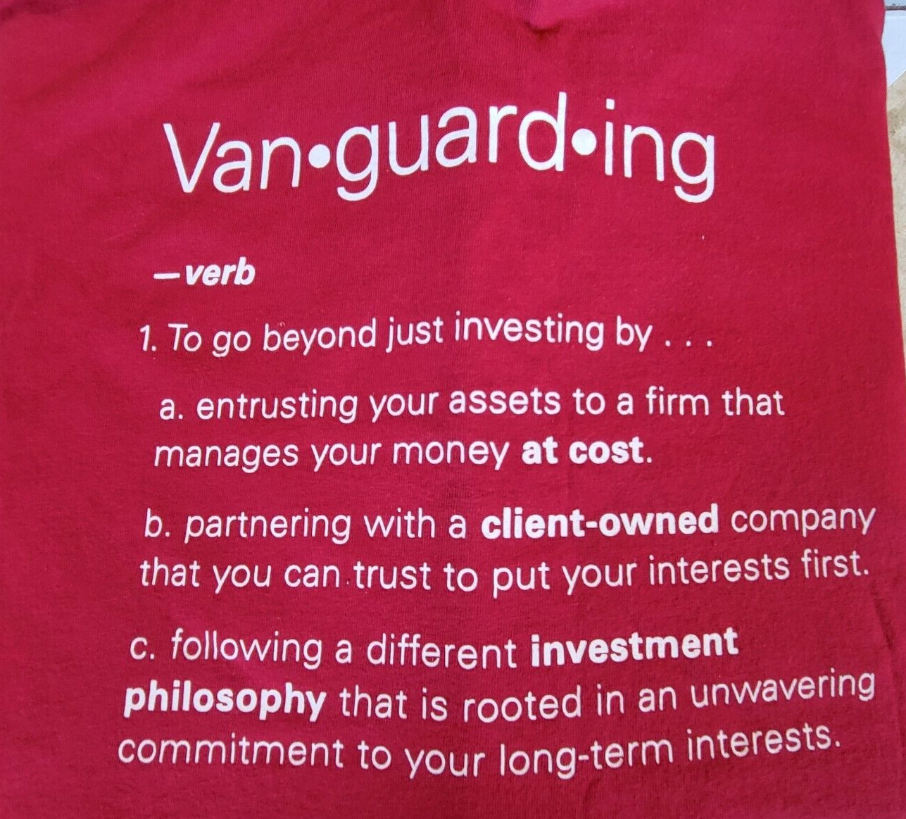 Vanguard Group Vanguarding T-Shirt RARE! gallery