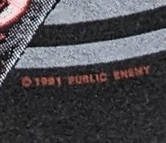 Vintage 1991 Public Enemy Apocalypse ’91 Tshirt Promo Proof Sample Pellon