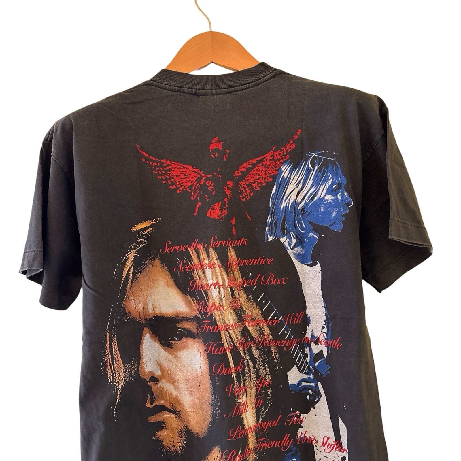 Nirvana In Utero Kurt Cobain Vintage REPRINT Single Stitch Shirt Modern Size L gallery