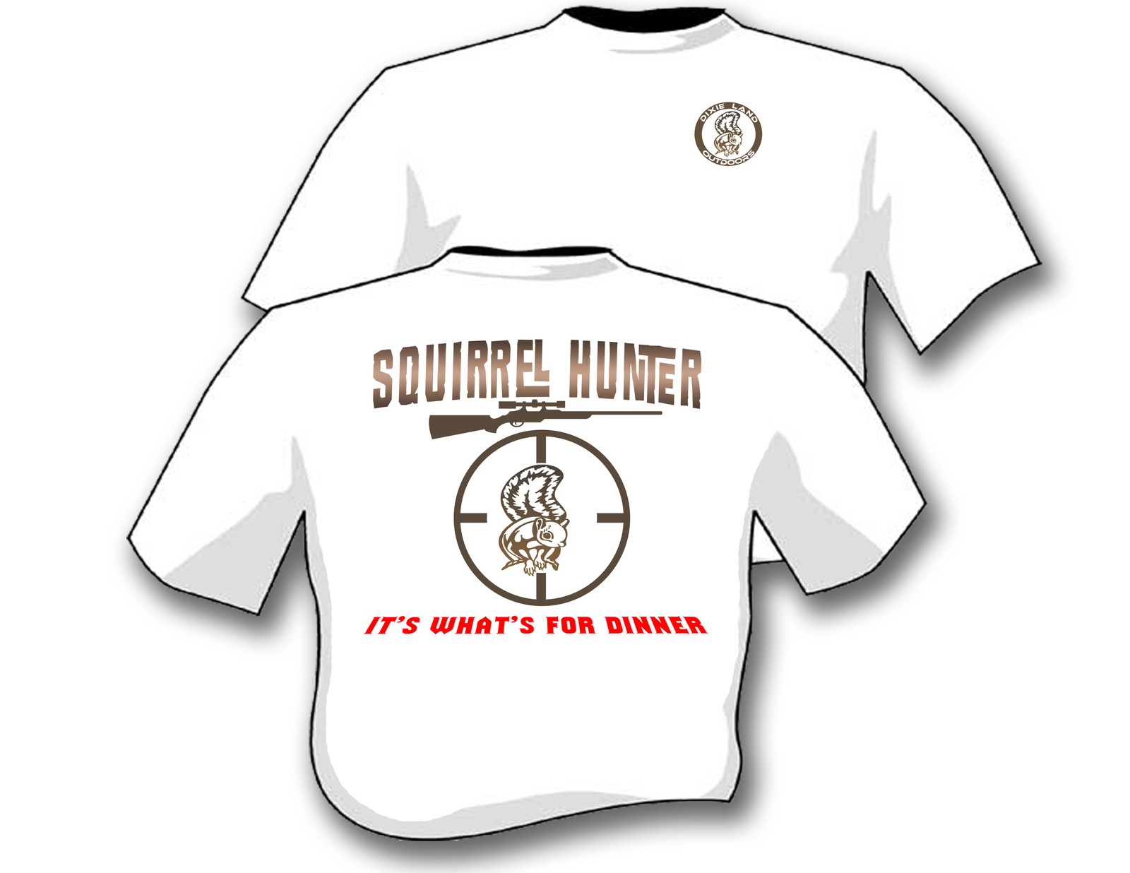 Squirrel Hunter t shirt,hunting,pellet,rifle,small game,Dixie Land Outdoors gallery