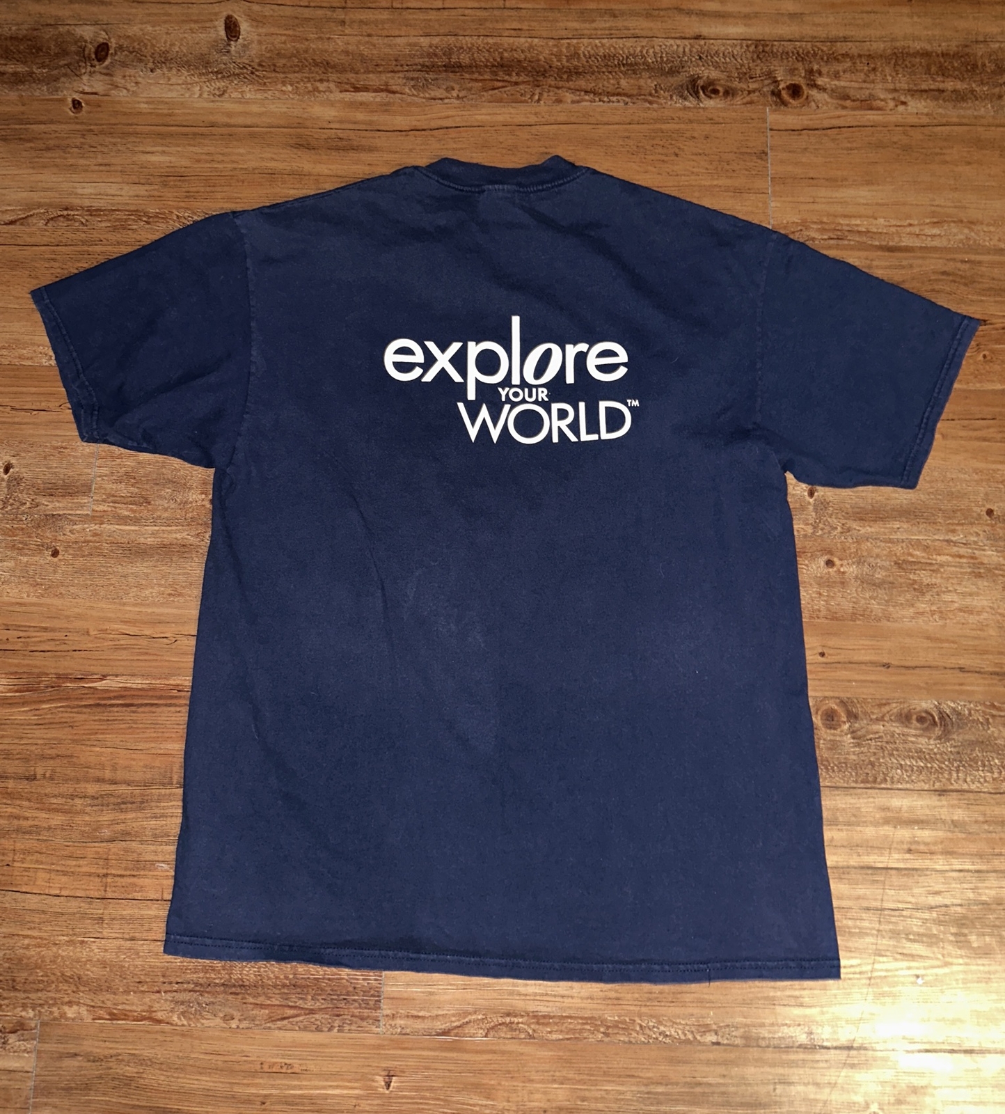 Vintage 90s Discovery Channel Tee T Shirt XL Explore Your World TV Movie Promo gallery