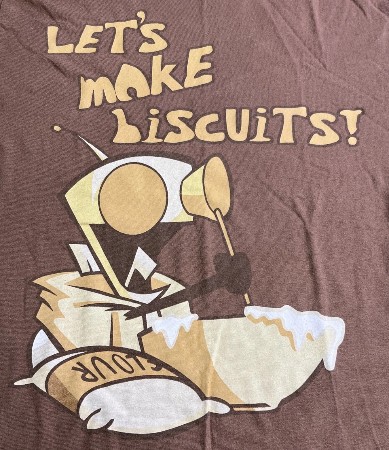Vintage Invader Zim Lets Make Biscuits Brown T-Shirt Mens M Nickelodeon See Pics gallery