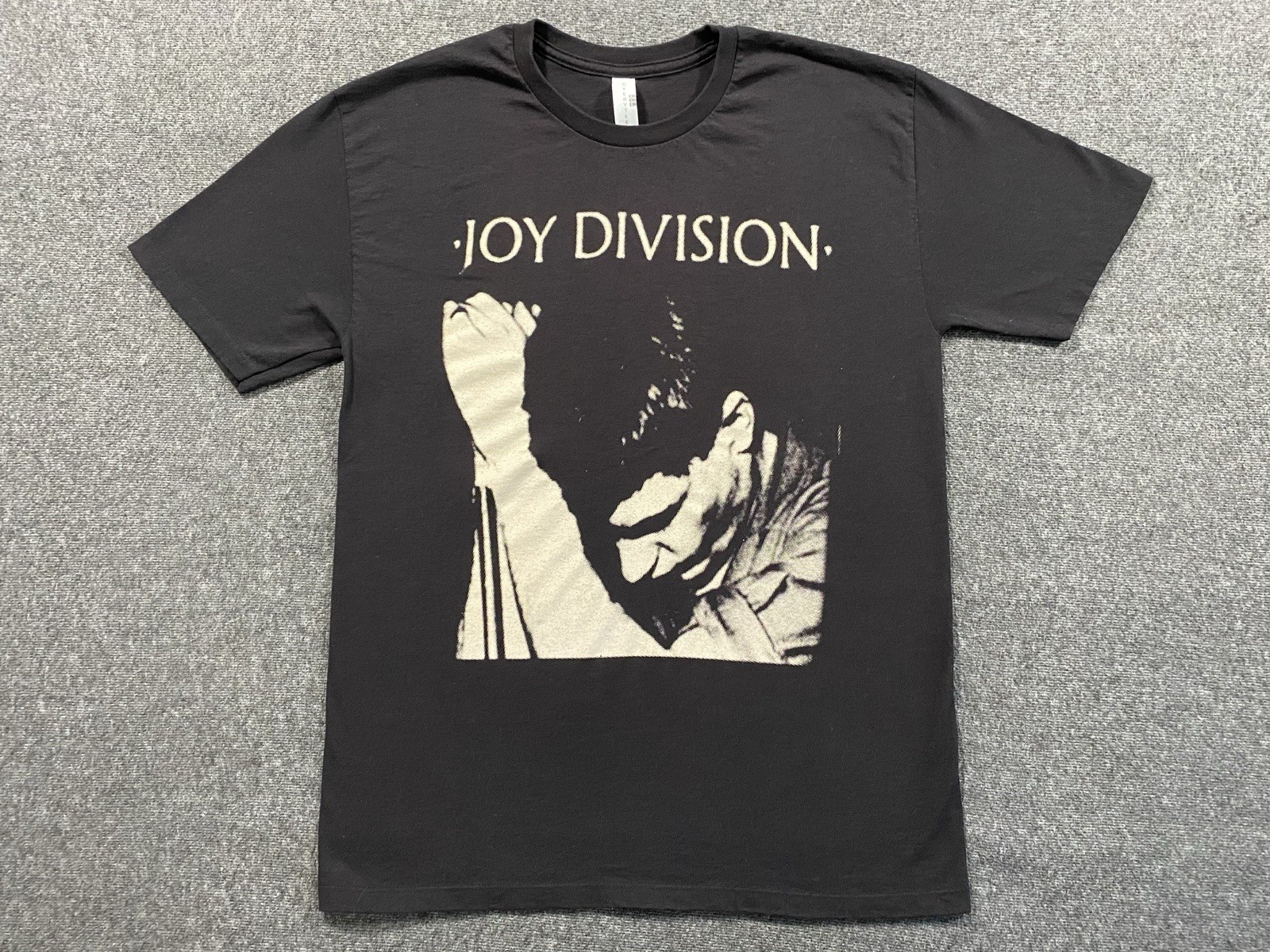 Joy Division Band T-Shirt Size L Black Unisex Ian Curtis Dark Goth Punk Rock
