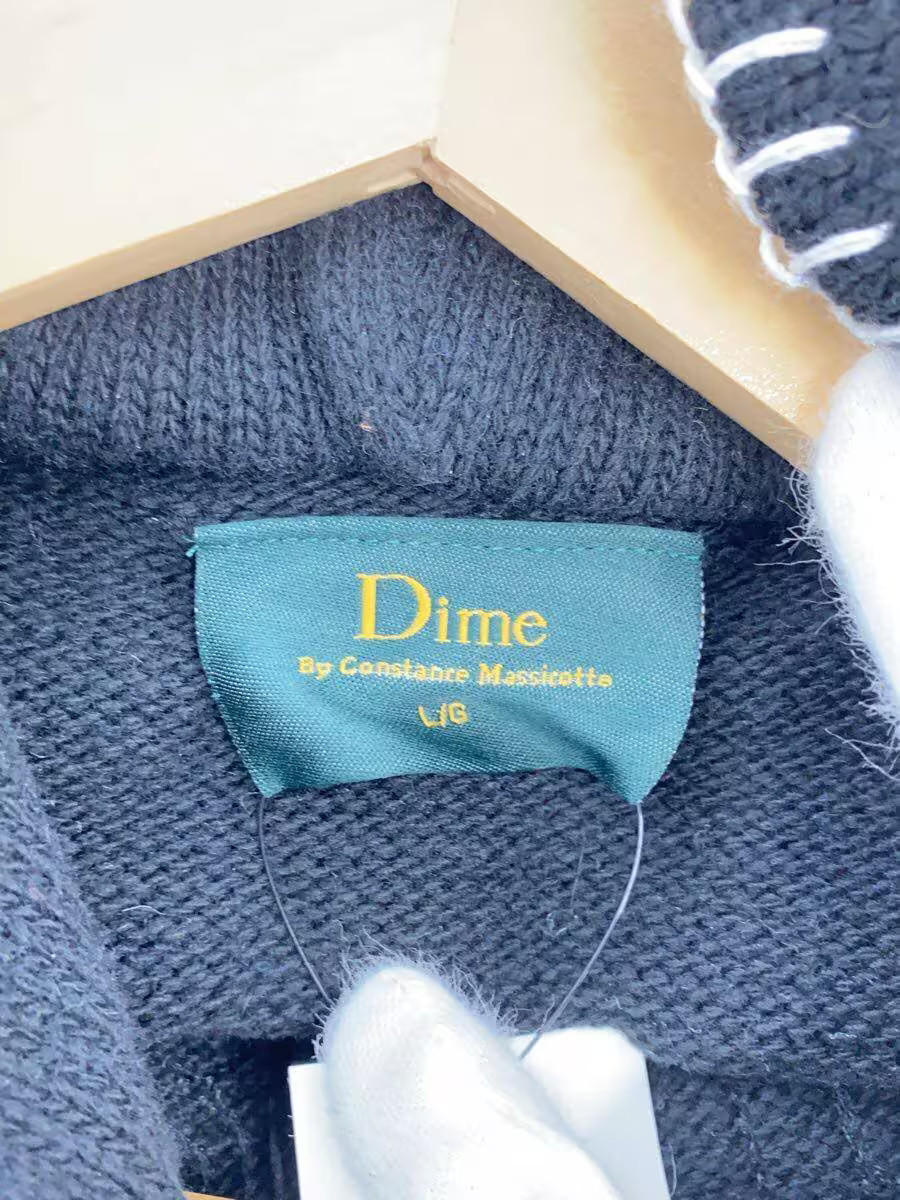 Dime HARDCORE WOOL HOODIE Knit Sweater (Thick) L Nylon BLK gallery