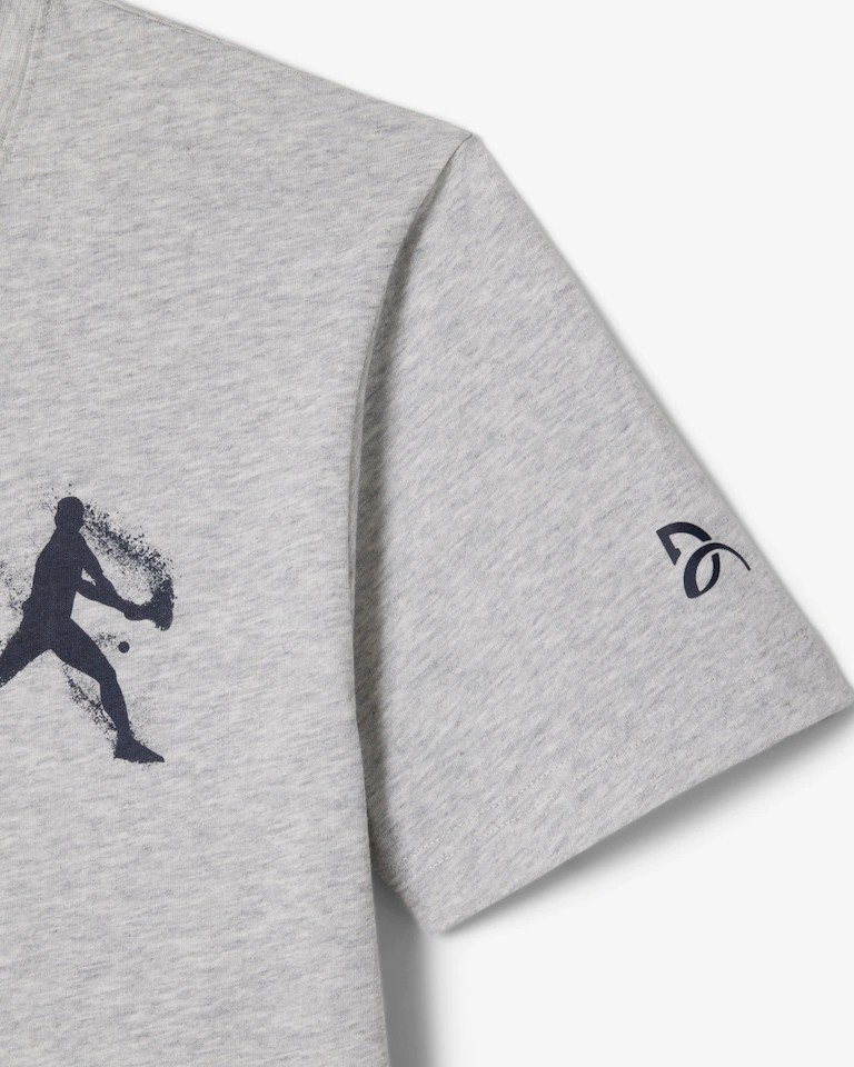 Lacoste x Novak Djokovic Men's Regular Fit Gray On Court T-shirt & Cap Medium gallery