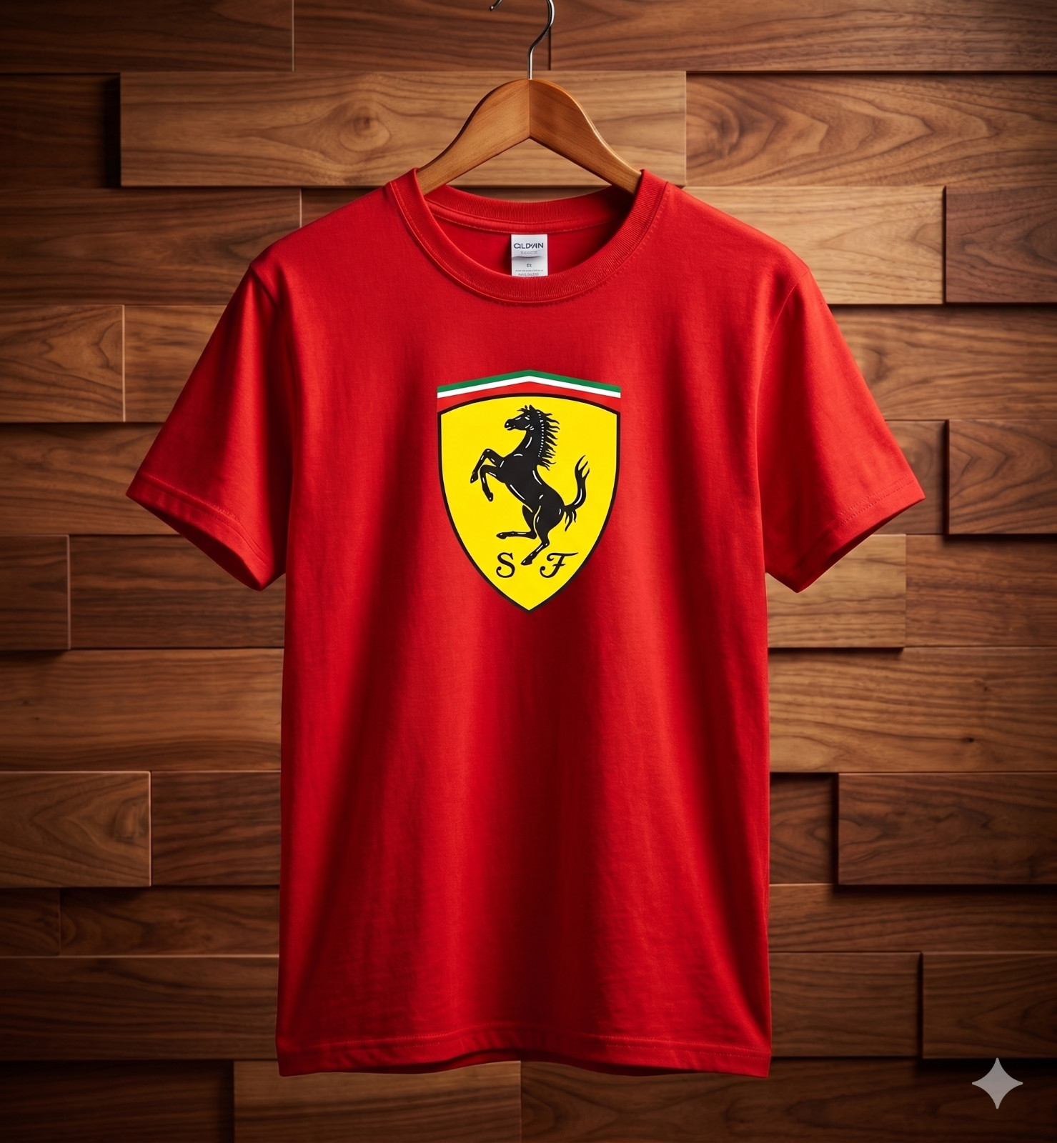 Scuderia Ferrari Large Shield Logo Racing Graphic Tee Design T-Shirt gallery