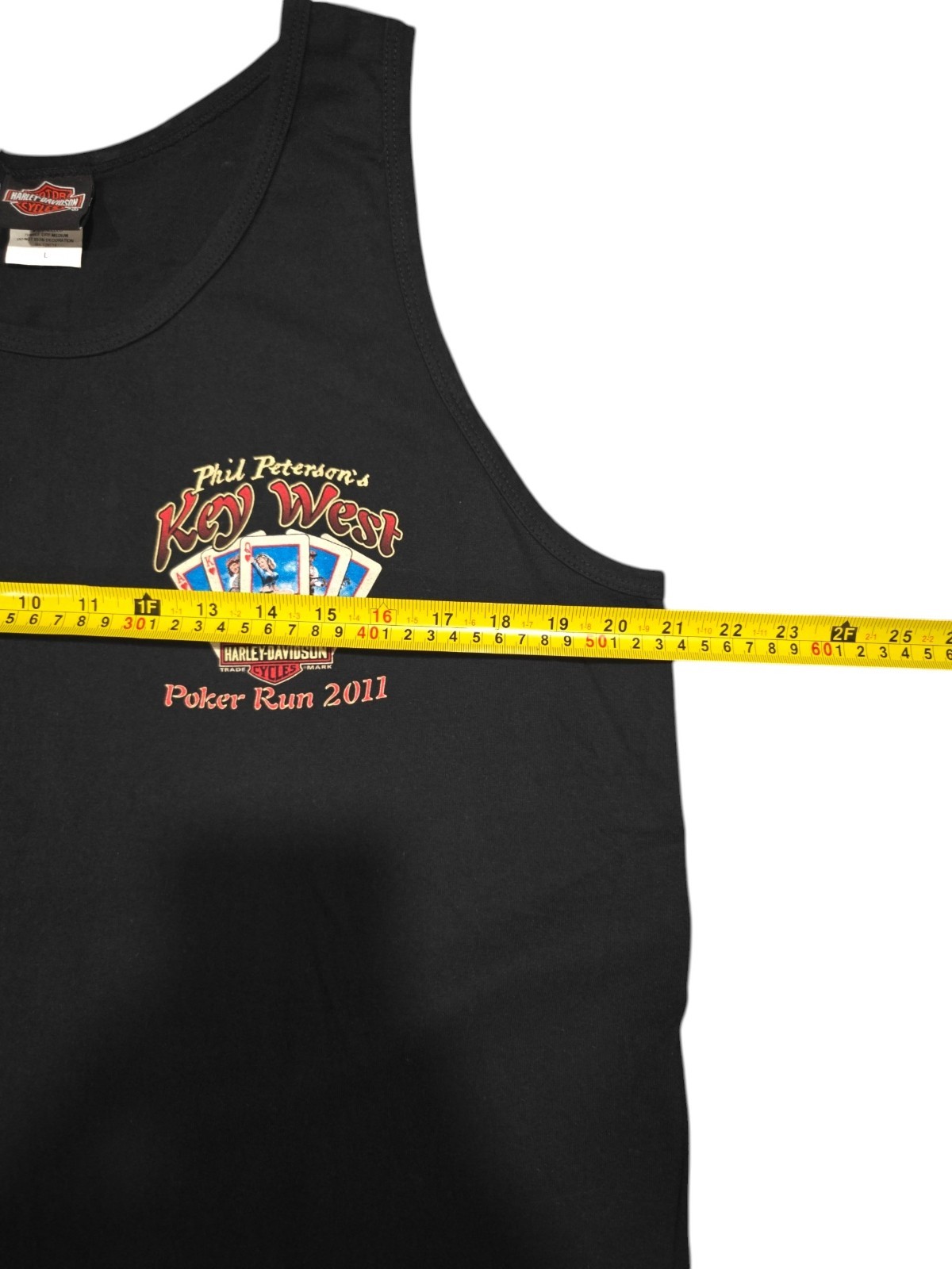 Harley Davidson Key West Poker Run 2011 Tank Top Mens Large Black Biker gallery