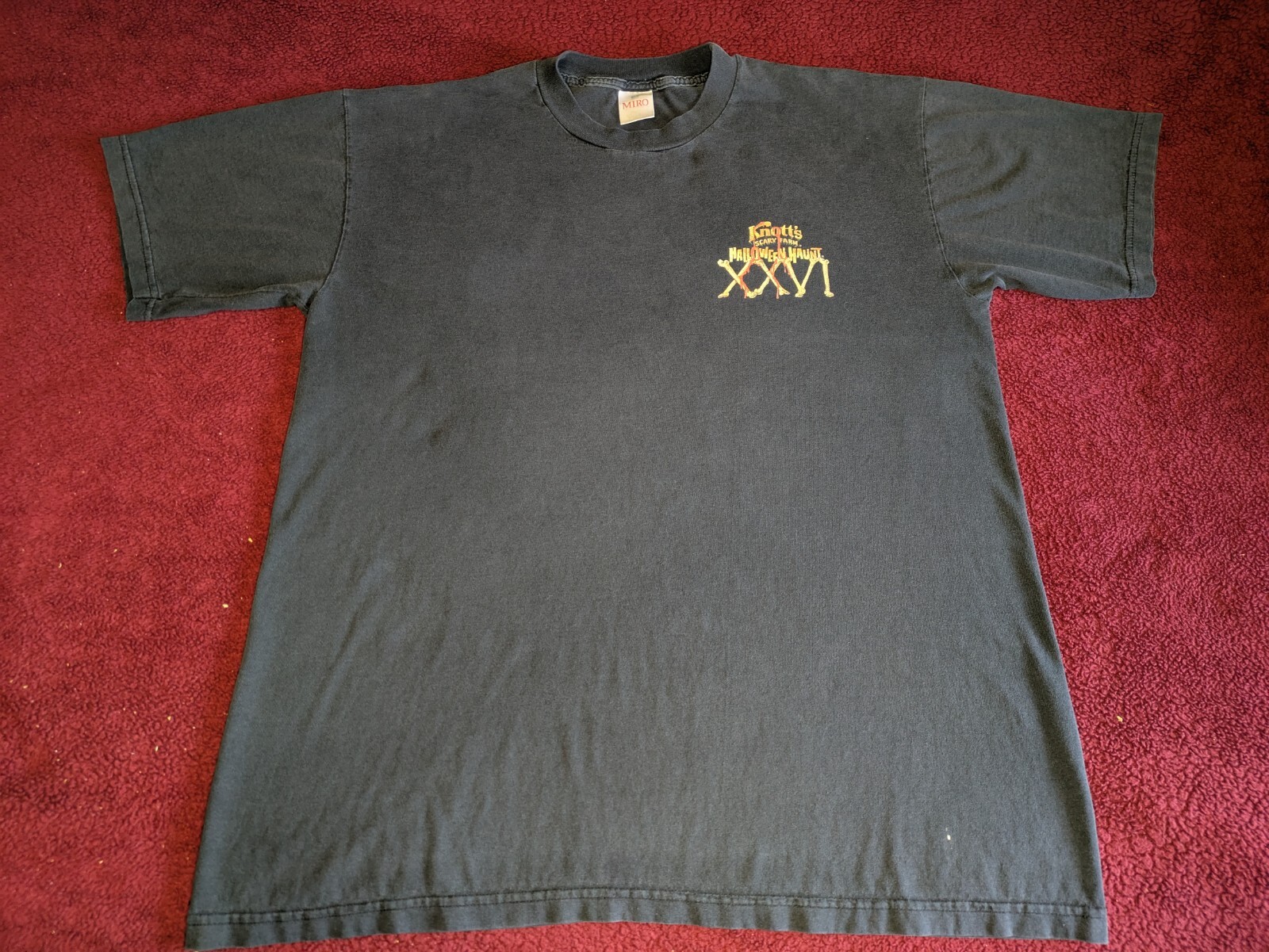 Vintage Knotts Scary Farm XL Shirt XXVI 26 Years Of Fear 1998 Halloween Haunt gallery