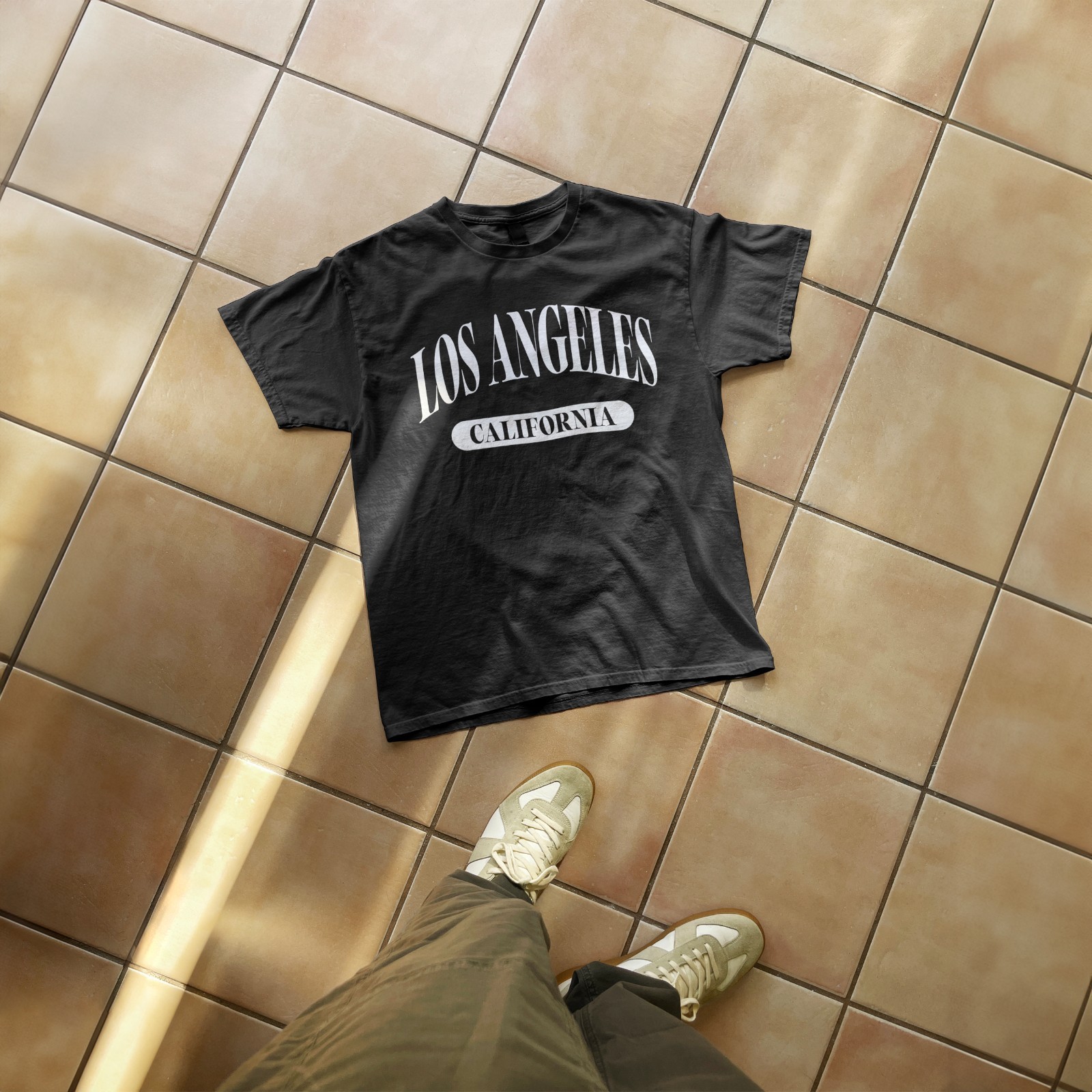 Los Angeles California retro vacation souvenir simple tee design gallery