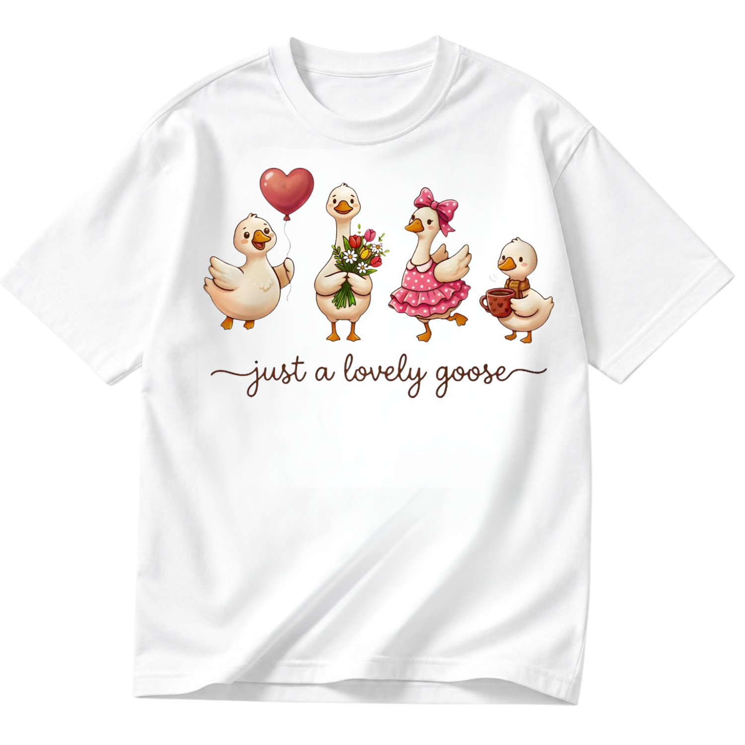 Summer Goose Gift Funny Beach Vacation Goose Graphic T Shirt Unisex Tee S-5XL gallery