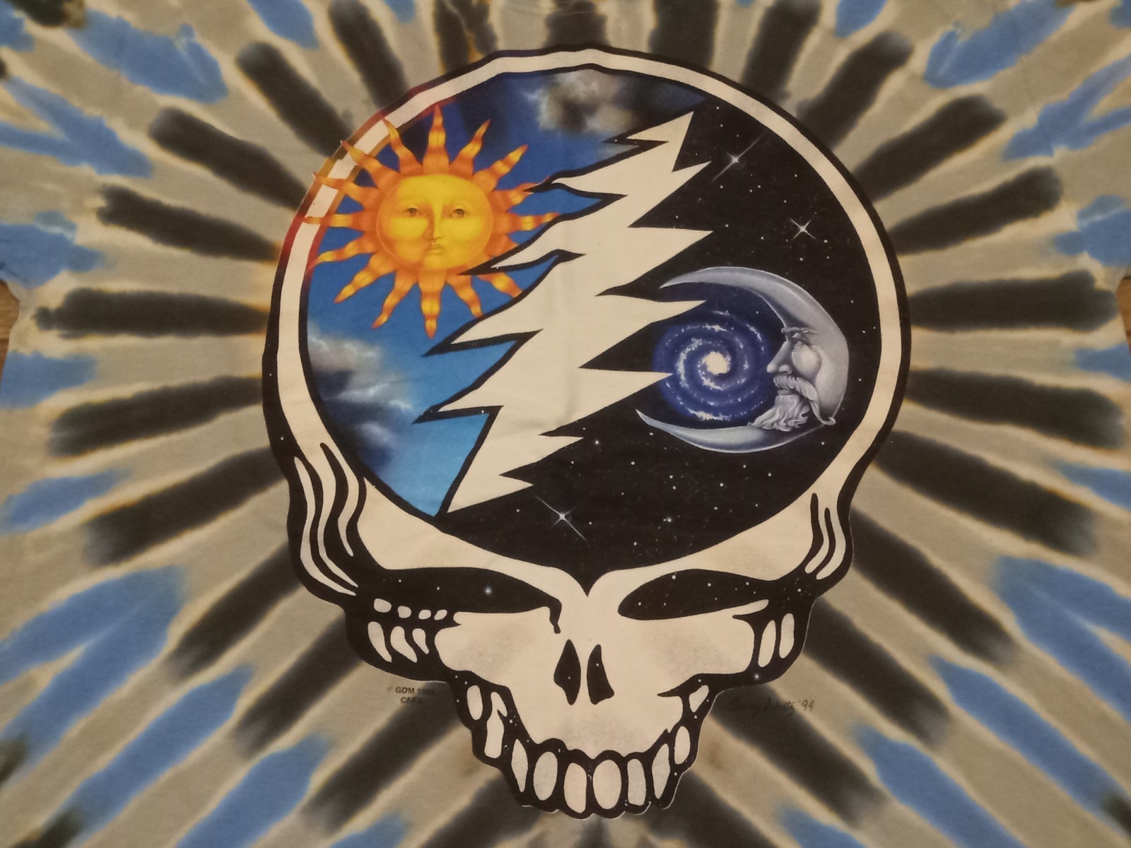 Grateful Dead Night & Day Steal Your Face M, L, XL, 2XL Tie Dye T-Shirt gallery