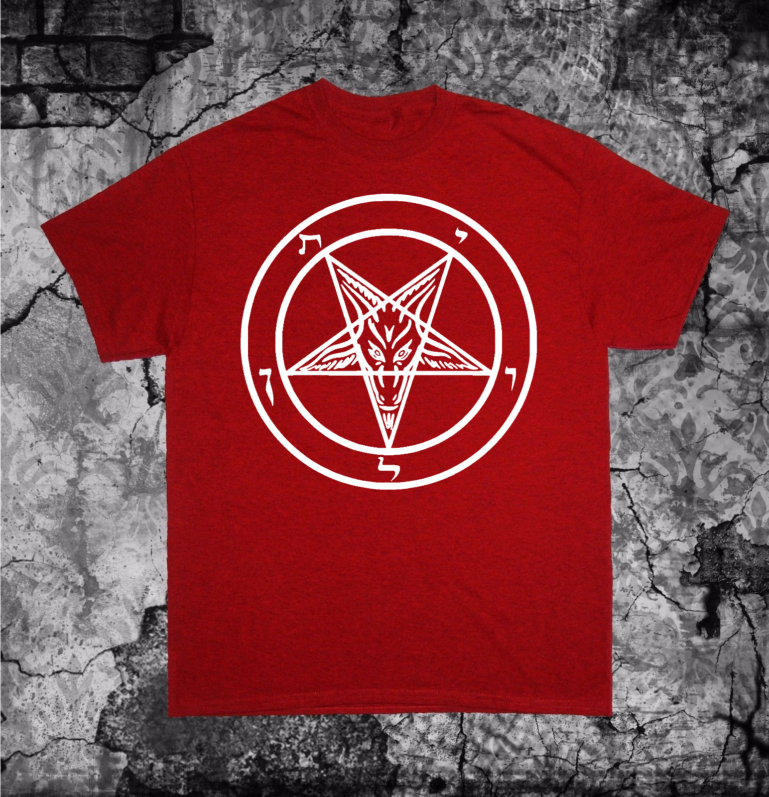 Pentagram Shirt - Punk Occult Gothic Satan Metal Baphomet Satanic Skull Skeleton gallery