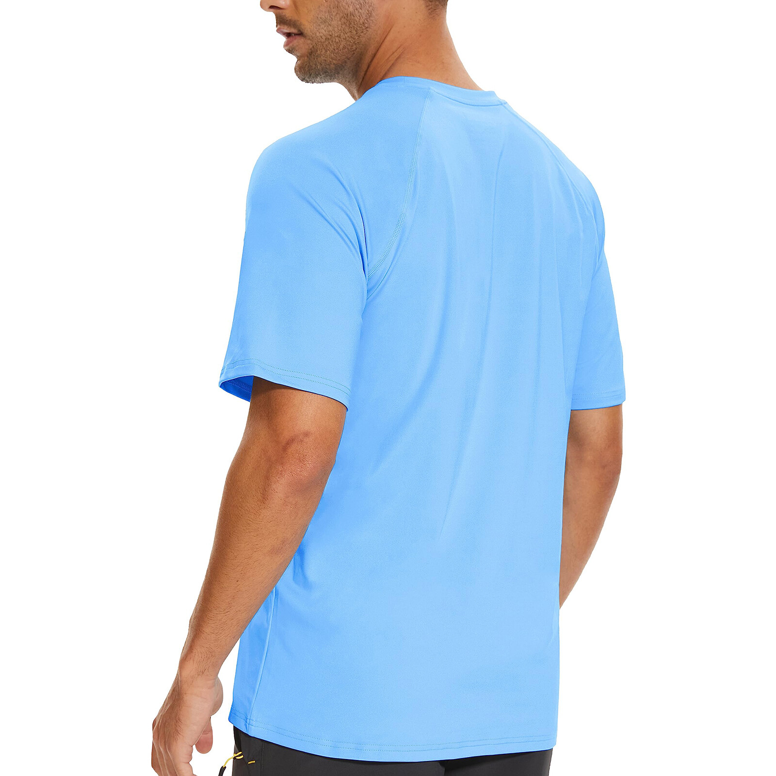 Mens UPF 50+ Short Sleeve Shirts Quick Dry Performance Hiking Rashguard Tee Tops gallery