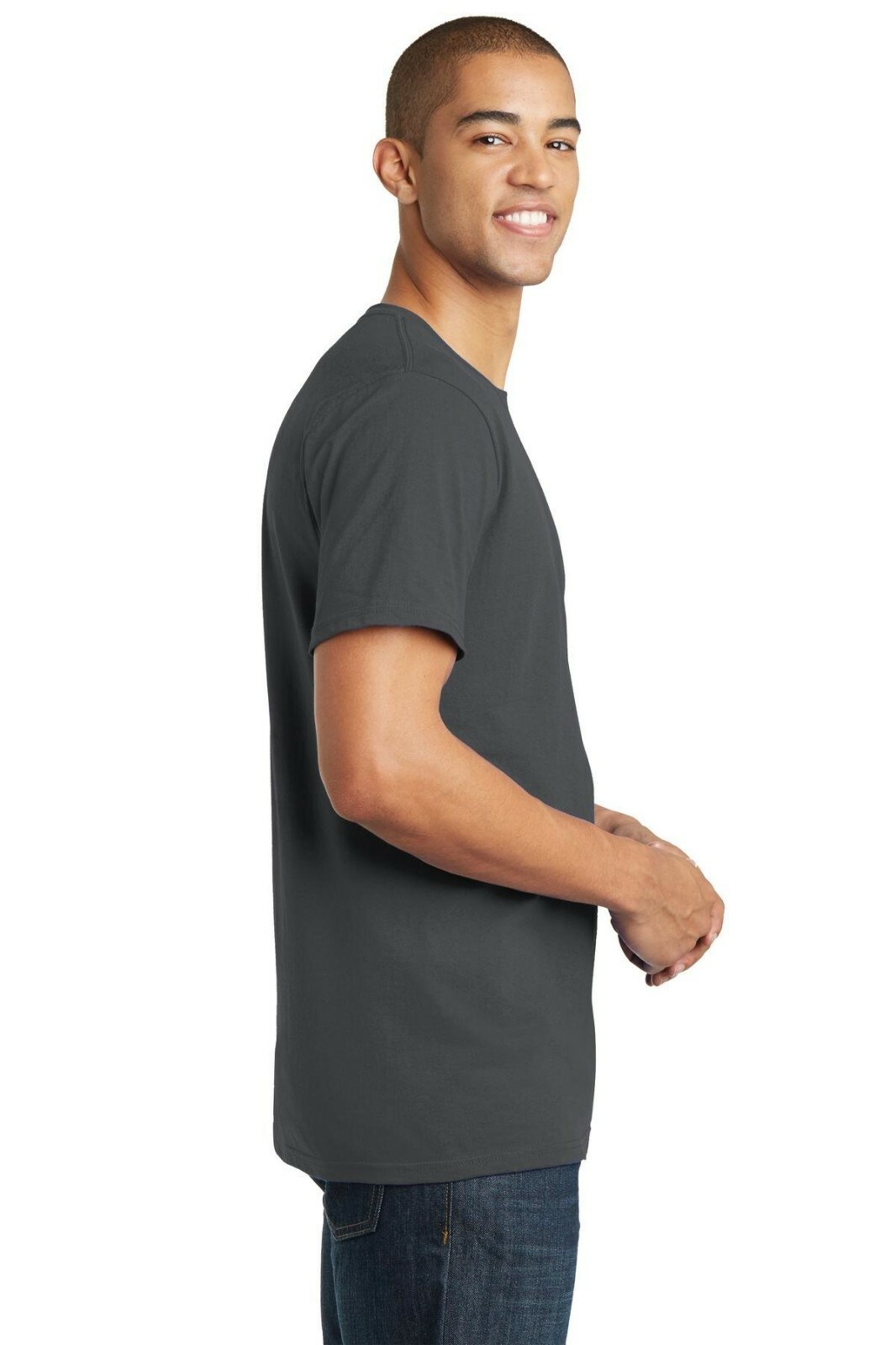 Bulk Lot District DT5000 Men T-Shirt Cotton Plain Short Sleeves (Pack of 10) gallery