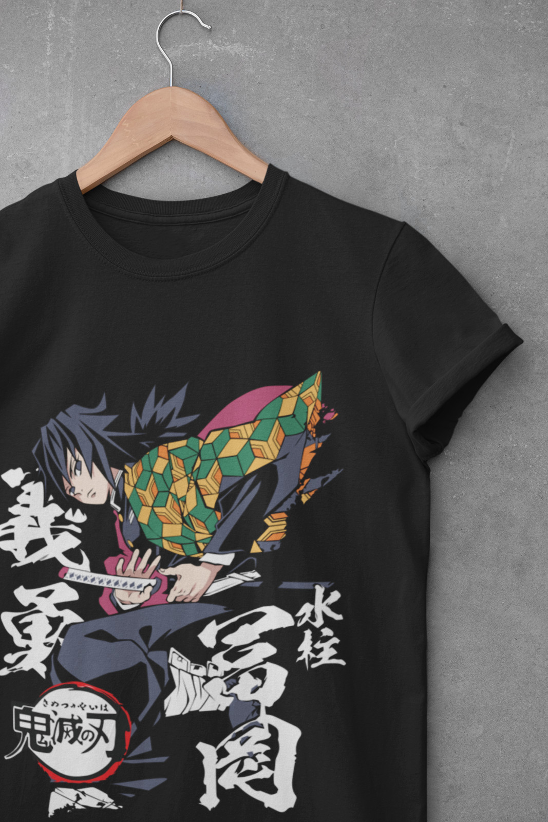 Demon Slayer Shirt Tomioka Giyu Tshirt Tanjiro T-Shirt Muzan Doma Kokushibo Tee gallery