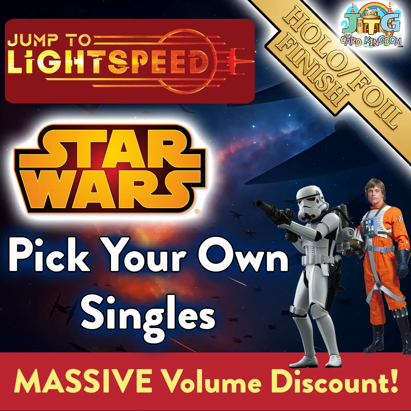 Up to 35% off!✨⚔️  SWU:Jump to Lightspeed⚔️ 💎 Rare Legendary Prestige FOIL✨